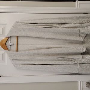 Athleta Light Gray Open Front Pranayama Wrap BN